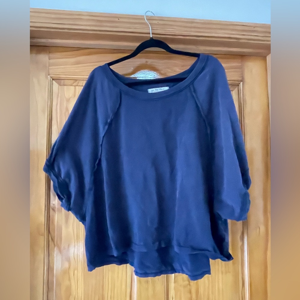 Navy blue oversized tee shirt